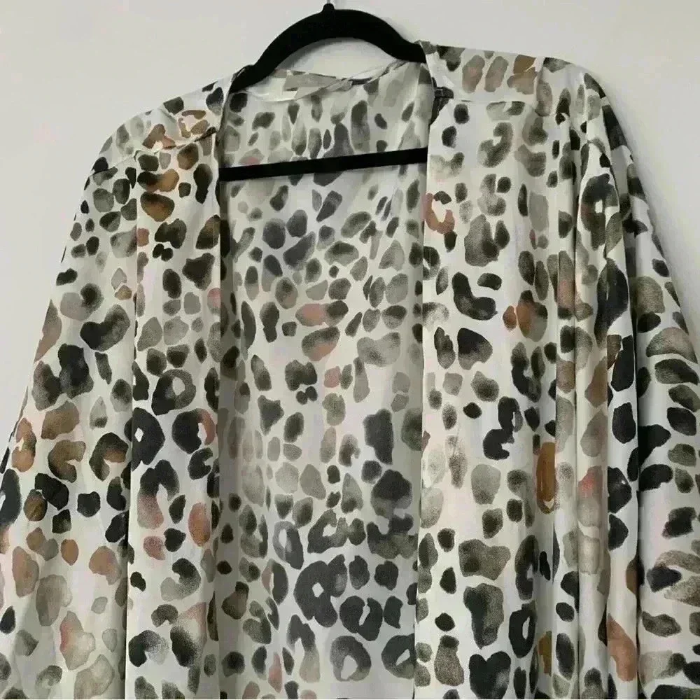 Nordstrom Animal Print Kimono One Size - Picture 3 of 7